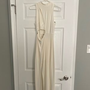 Forever 21 off white cut out dress